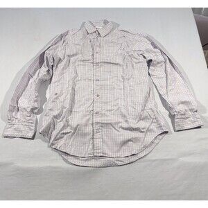 Wear Cisco Cissa Womens Dress Top Shirt M/L Button Check White Plaid Made In US
